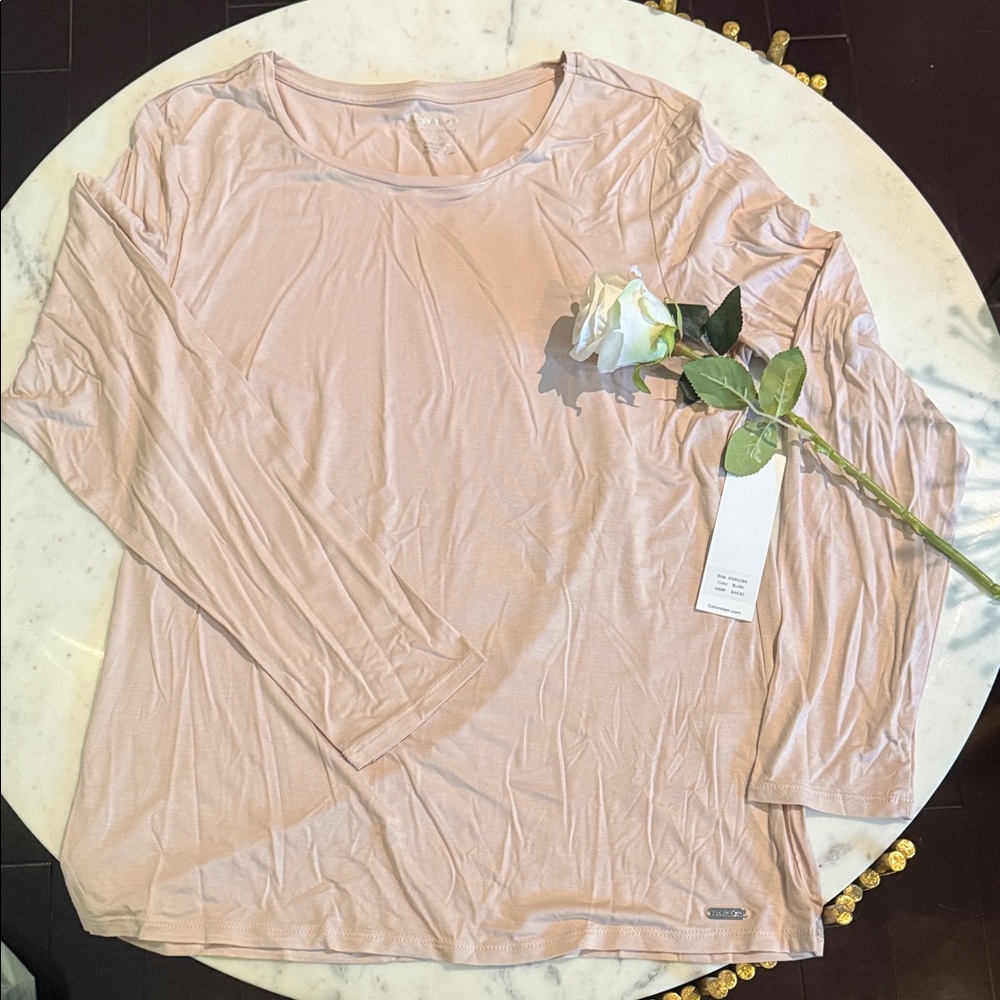 Calvin Klein Blush Long Sleeve Top